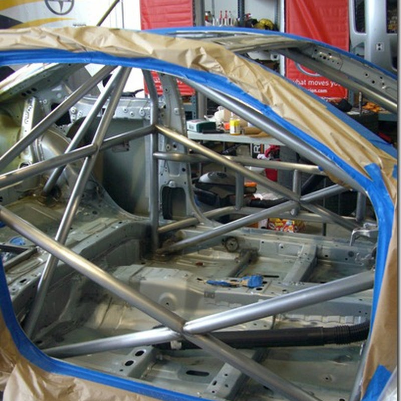 World Challenge Preparation Scion tC Roll Cage Paint Nissan